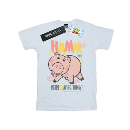 Disney Dam/Damer Toy Story 4 Hamm The Piggy Bank Bomull Pojkvän T-shirt