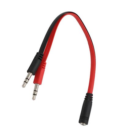 3,5 mm Dobbelt Skjermet Lydkabel Profesjonell Pluggadapter