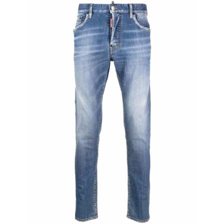 Dsquared2 Slim-fit Jeans , Blauw , Heren , Maat: L