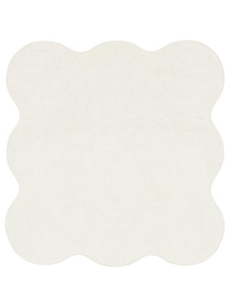 Indoor/Outdoor Rug Abstract Washable Olga - White 200X200 In Modern Style