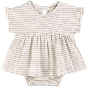 1+ in the family White Gala Dress Baby Body - Dresses - 9 months - Grey - Mädchen