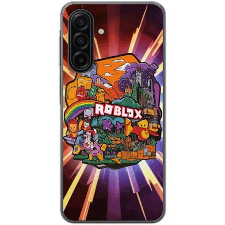 Kompatibelt Mobilskal till Samsung Samsung Galaxy A17 5G Färgstark spelvärld inspirerad av Roblox tecknad fantasymiljö perfekt för äventyr och kr