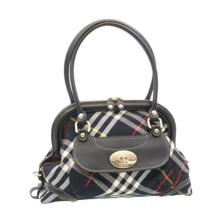 Burberry Vintage, Pre-owned Handbag Blauw, Dames, Maat:ONE Size,Canvas
