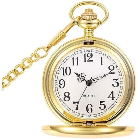 Vintage kvarts fickur i guld för män och kvinnor - Fars dag