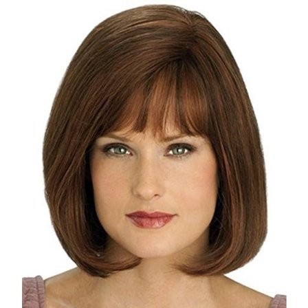 Mode kort rak peruk dam populär