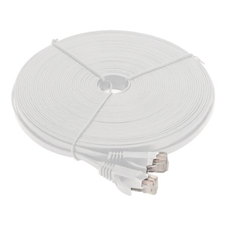 20 meter CAT6 Gigabit Ethernet-kabel 1000 Mbps RJ45-netværkskabel til routere bærbare computere hvid