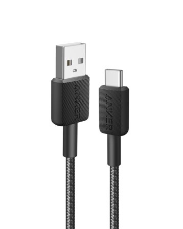 Anker 322 USB-A/USB-C Nylon 0,9M Black USB-C Cable