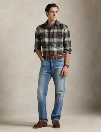 Polo Ralph Lauren Custom Fit Plaid Performance Shirt - Multi/patterned - XXL