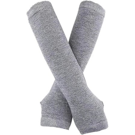 Lange Fingerløse Handsker Strikkede Armvarmere Tommelfingerhul Elastiske Handsker til Kvinder