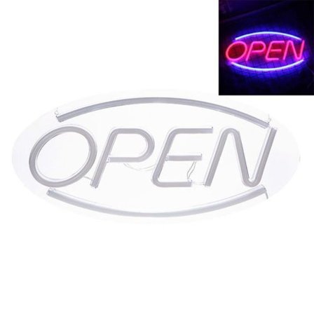 LED Open Neon Skyltar Öppna Ord Neon Nattljus för Rum Dekor Ljuslampa