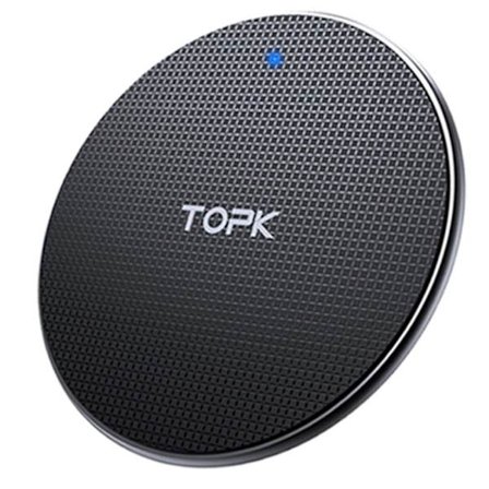 TOPK 10W Qi Trådlös Laddare Snabbladdnings Platta