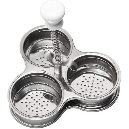 Æggekoger i rustfrit stål, nem at bruge, hurtig tilberedning, praktisk og populær, stærk og holdbarAA