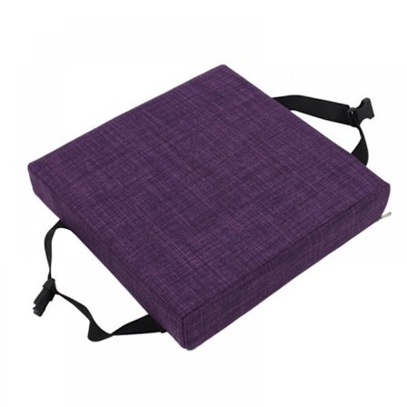 2-delad set lila 25×25×5cm stolsdyna förhöjd tjock svampdyna andas