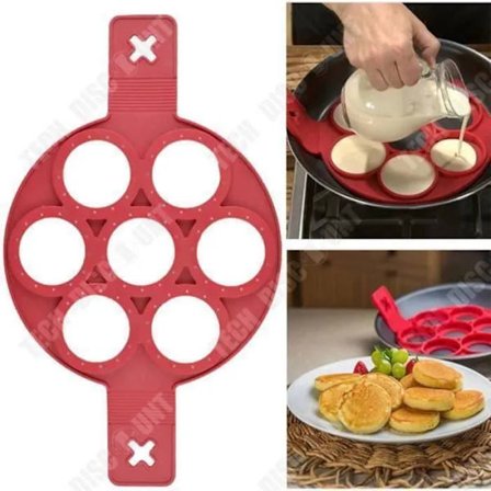 Magisk Plätt med 7 Plattor och Anti-Stick Silikonbeläggning, Temperaturbeständig från -40 till 230°C[D]