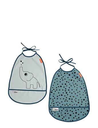 Bib 2-Pack Elphee Blue D By Deer