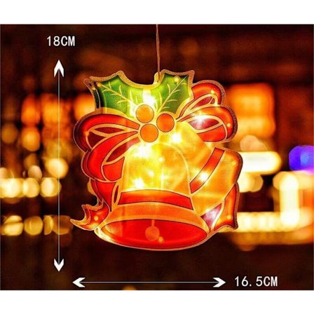 1 kpl Jouluikkuna Koristevalot, Imukappale Ikkuna Ripustus Valo Ketju Joulujuhlat Koristelahjat