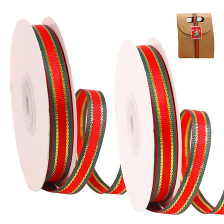 Julband Presentinslagningspapper 2 rullar (22m x 1cm)