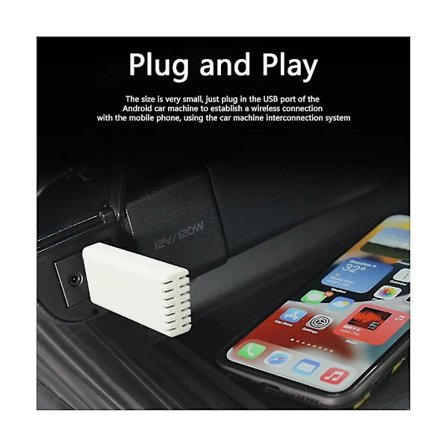 Kablet til trådløs Carplay-adapter Bilstereo med USB Plug and Play Smart Link Telefon Automatisk Conn