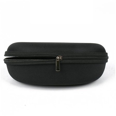 Brilleetui med lynlås Sort