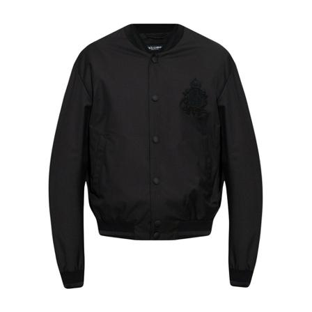 Dolce & Gabbana - Bomberjackor - Svart - Herr - Storlek: L, Herr, Storlek: L