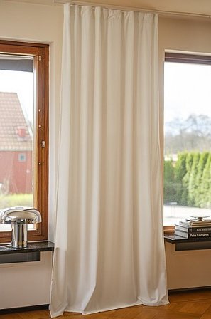 Jotex - Fluwelen Gordijn 1 Lengte Wit Wit - SAVANNAH - Koop Fluwelen gordijnen bij Jotex