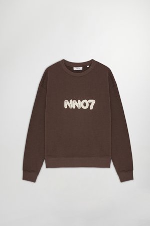 NN.07 David 3015 Sweatshirt Male Brown Organic Cotton