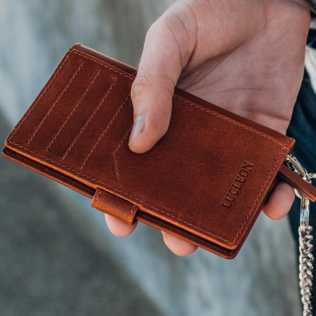 Liam Tan Leather RFID Wallet for Men