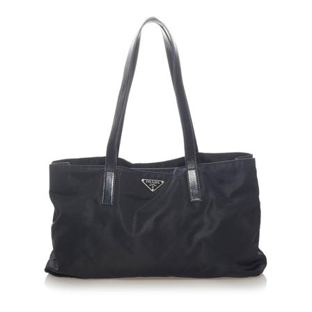 Prada Vintage Pre -owned Tessuto Tote Tas , Zwart , Dames , Maat: ONE Size Vintage Tassen
