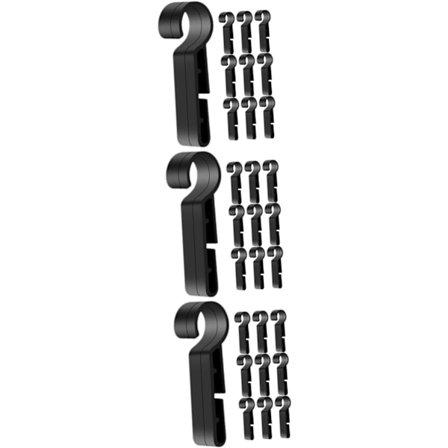 30 stk. Hodelyktklips for vernehjelmer Lettvekt Enkel å installere for sykling, fotturer, camping Holdbart feste for hodelykter Sikkerhet