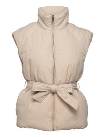 Viloui Padded Belt Waistcoat Pink Vila