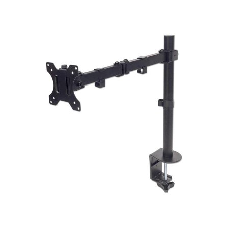 Manhattan MH LCD Monitor Pole, For One Monitor, Two Hings, Black, Reta