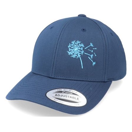 Iconic - Blå adjustable Keps - Dandelion In The Wind Curved Navy Adjustable @ Hatstore