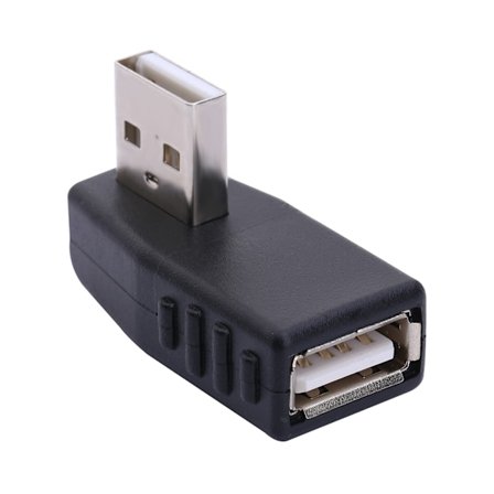 10 kpl USB 2.0 naaras - Mini Micro uros vasemmalle, oikealle, ylös ja alas kulma-adapteri muunnin #1