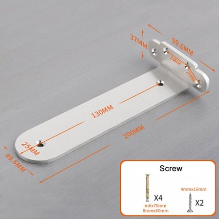 Høyre vinkelbrakett Skrivebordshylle STYLE 6 STYLE 6