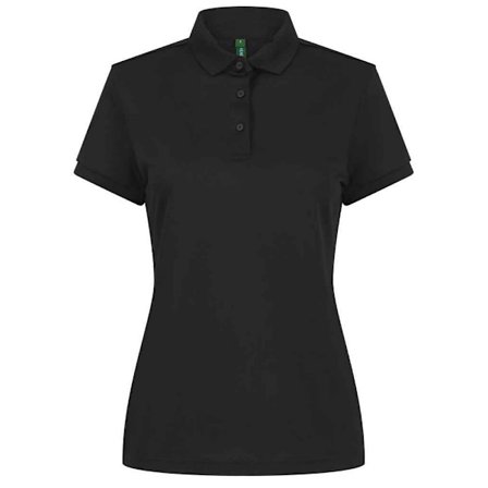 Henbury Dam/Dam Recycled Polyester Polo Shirt L Svart