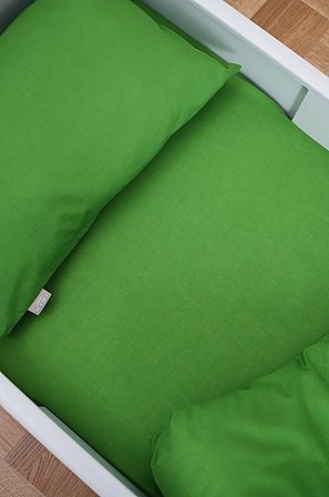 Jotex - Mini Faconsyet Lagen Krybbe Økologisk 60x120 Cm Ærtegrøn - ZACK - Køb Lagener hos Jotex