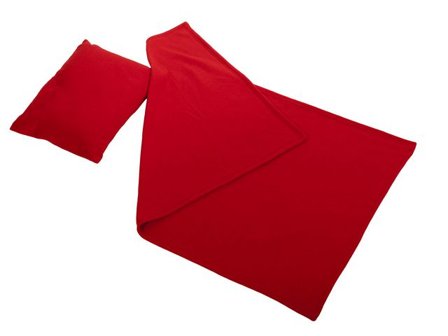 Vilset kudde och filt röd - Lyreco - Skolmöbler och inredning - Vila och sova - Sängar, madrasser och tillbehör