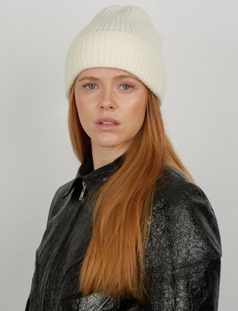 SUI AVA Nico Beanie - White - ONE SIZE