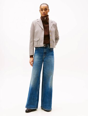 Tommy Hilfiger Dnm Kris 70S Wide Leg Hw - Blue - 30 x 32