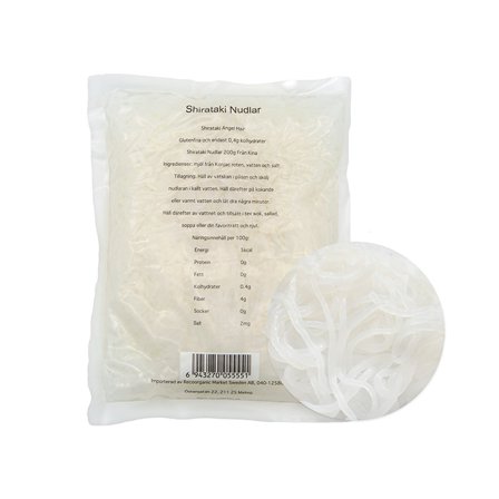 Ris Pasta & Nudler Rawfoodshop Shirataki Nudler, 200 g - Bodyman.dk