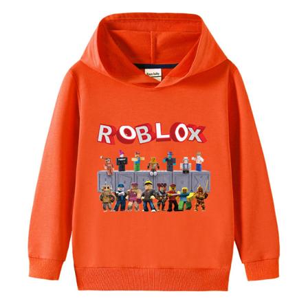 Roblox Kids Hooded Sweatshirt - Orange 130cm