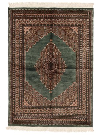 Medaljong Liten Pakistan Bokhara 3Ply Matta 138X194 Ull