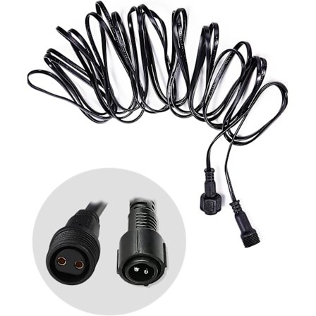 Forlængerledning til julebelysning 2-benet 10M Lys Vandtæt Forlængerledning Udendørs Anti-korrosion til G40 Lys Gardinbelysning Net