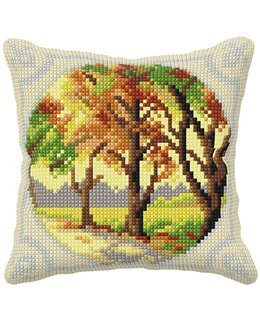 Broderikit Pude Efterår - Orchidea