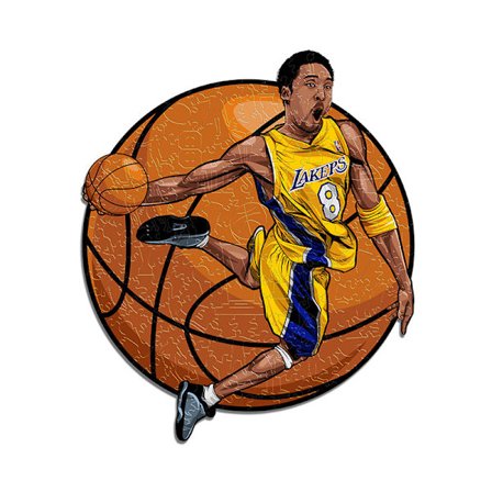 120 dele Kobe Bryant Børne Træpuslespil A5