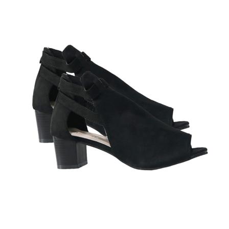 1 Par Kvinnliga Sommarsko Sandaler Medelhäl Pu Öppen Tå