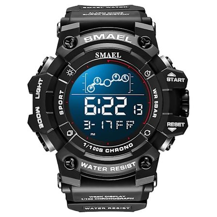 Smael 8082 Multifunksjonell Lysende Klokke med Tidsmåling