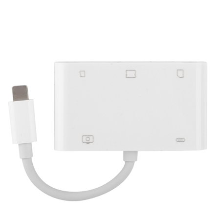 Høy kvalitet 5 i 1 multifunksjonell kortleser Flash-minnekortleser for IOS