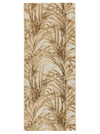 Washable Indoor/Outdoor Rug Areca Yellow/White Runner Small Oeko-Tex