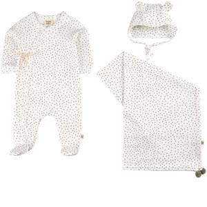 Buddy & Hope Green Dots/Light Blue GOTS Baby Set 62/68 cm - Clothing sets - 62/68 cm - White